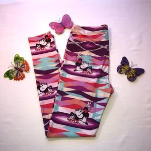 Lularoe Disney Collection Leggings Minnie Mouse, EUC, pet/smoke free home